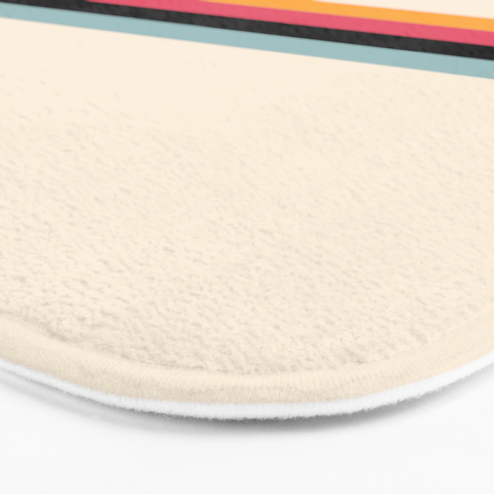 Ishtar - Classic Retro Summer Stripes Bath Mat Gallery Image 3