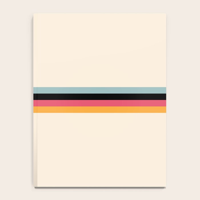 Ishtar - Classic Retro Summer Stripes Notebook Gallery Image 4