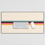 Ishtar - Classic Retro Summer Stripes Desk Mat Gallery Image 1