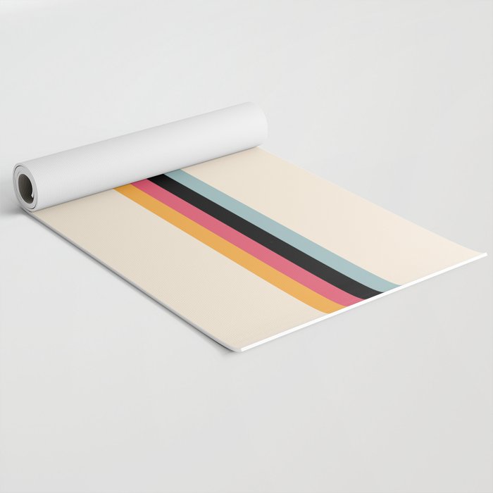 Ishtar - Classic Retro Summer Stripes Yoga Mat Gallery Image 2