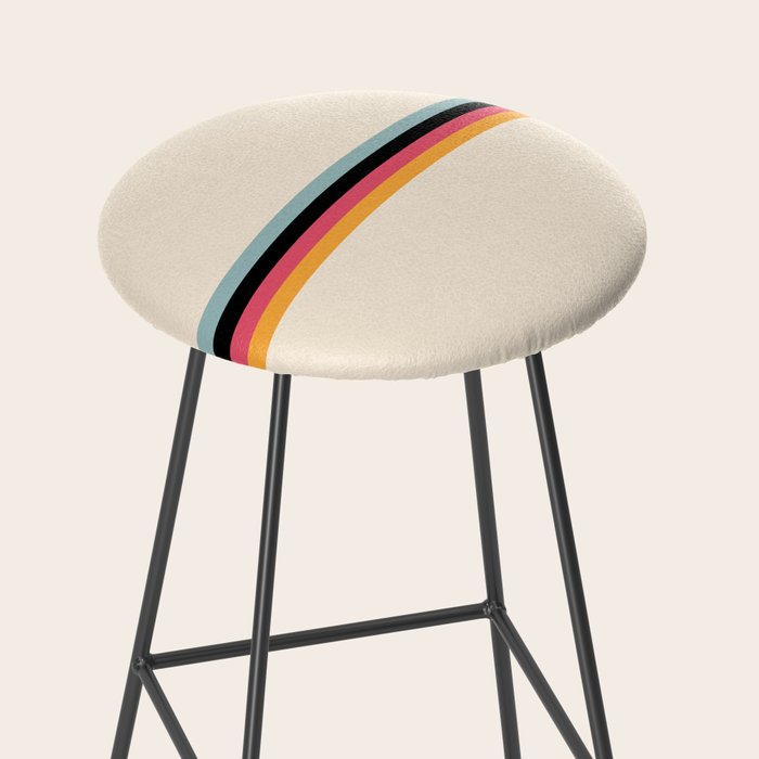 Ishtar - Classic Retro Summer Stripes Stool Gallery Image 2