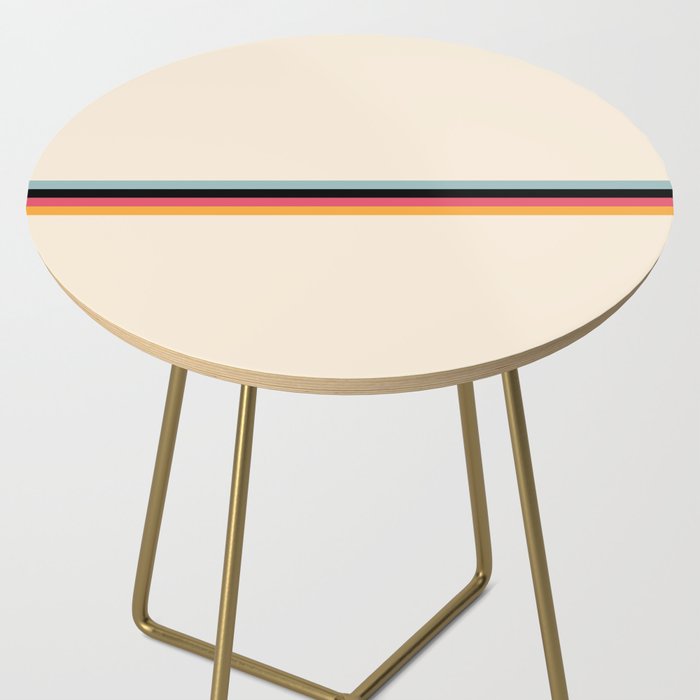 Ishtar - Classic Retro Summer Stripes Side Table Gallery Image 2