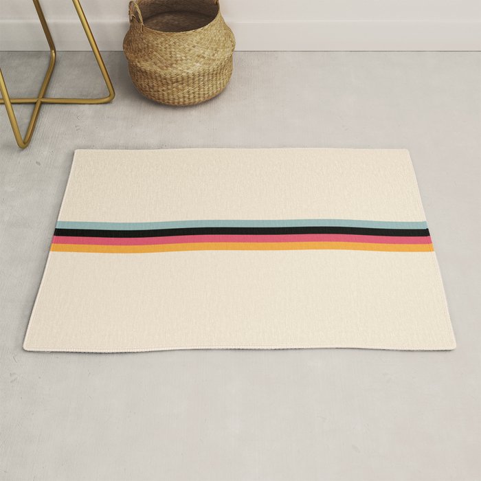 Ishtar - Classic Retro Summer Stripes Rug Gallery Image 1