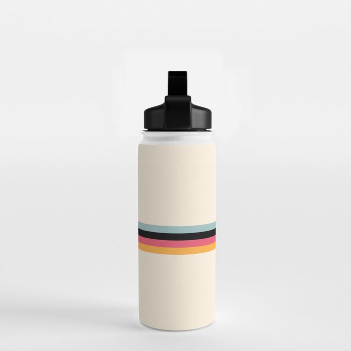 Ishtar - Classic Retro Summer Stripes Water Bottle Gallery Image 2
