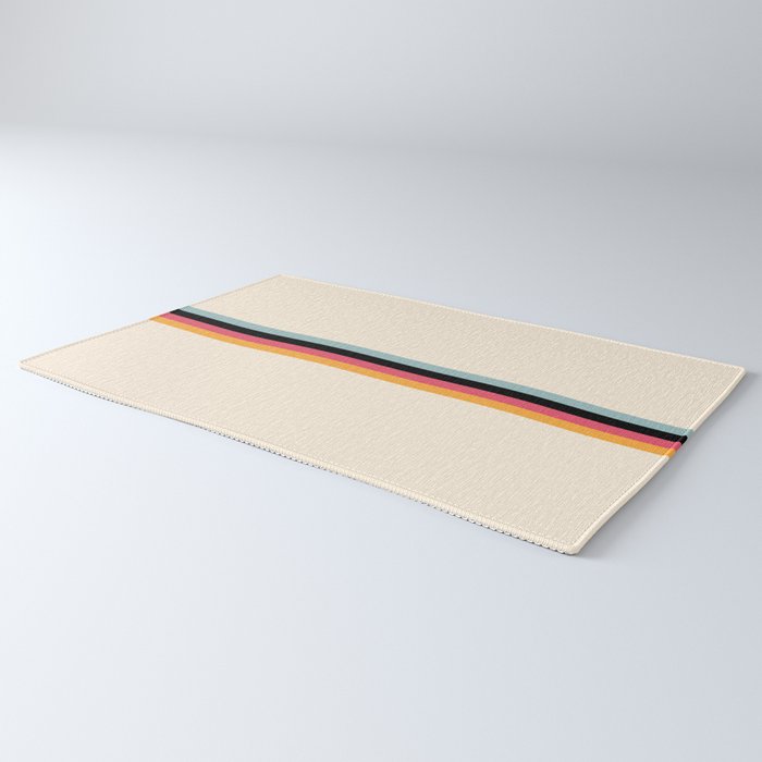 Ishtar - Classic Retro Summer Stripes Rug Gallery Image 3