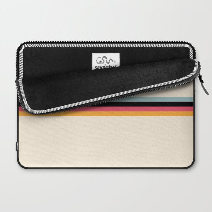 Ishtar - Classic Retro Summer Stripes Laptop Sleeve Gallery Image 2