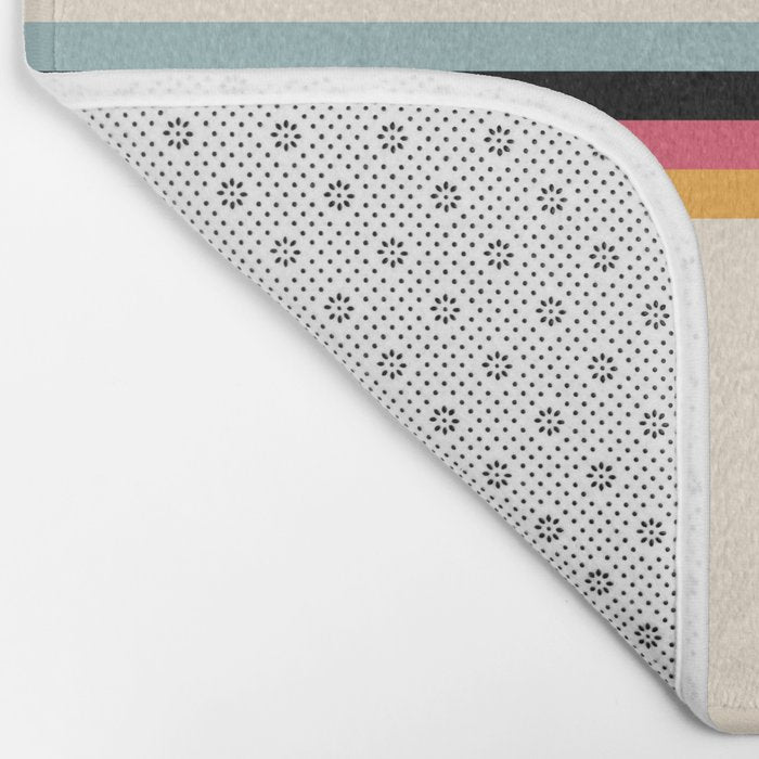 Ishtar - Classic Retro Summer Stripes Bath Mat Gallery Image 2