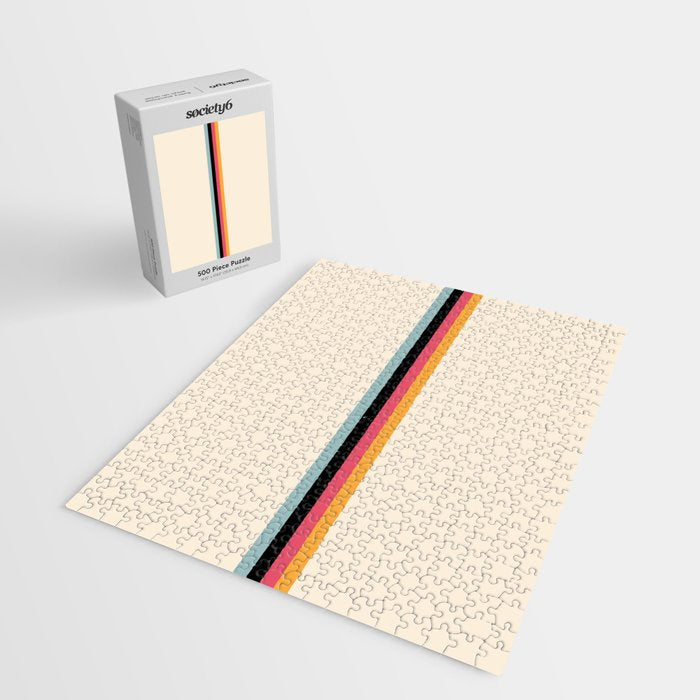 Ishtar - Classic Retro Summer Stripes Jigsaw Puzzle Gallery Image 2