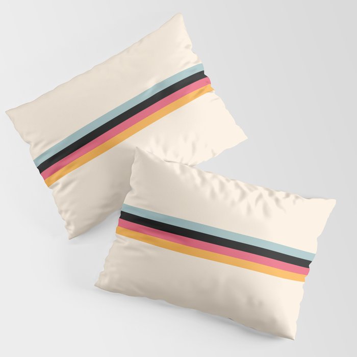 Ishtar - Classic Retro Summer Stripes Pillow Sham Gallery Image 3
