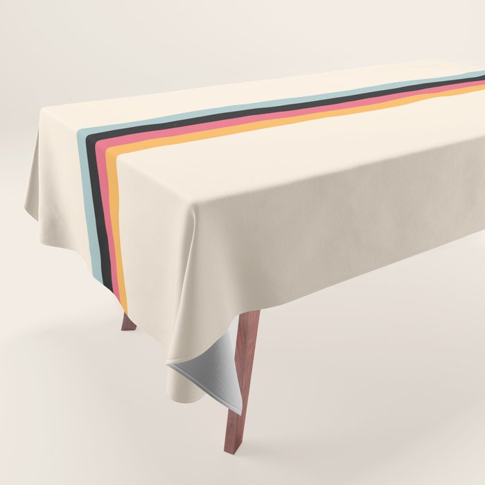 Ishtar - Classic Retro Summer Stripes Tablecloth Gallery Image 1