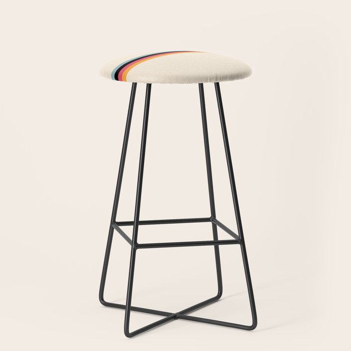 Ishtar - Classic Retro Summer Stripes Stool Gallery Image 1