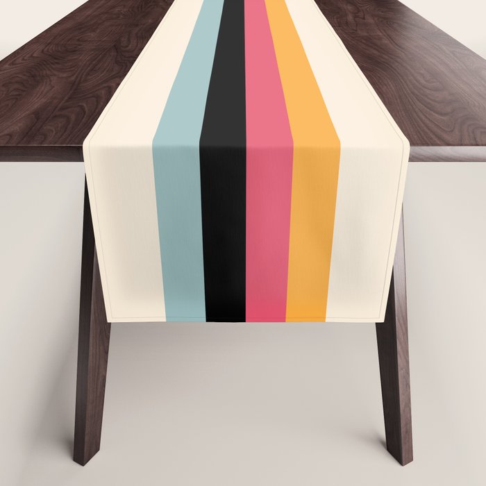 Ishtar - Classic Retro Summer Stripes Table Runner Gallery Image 1