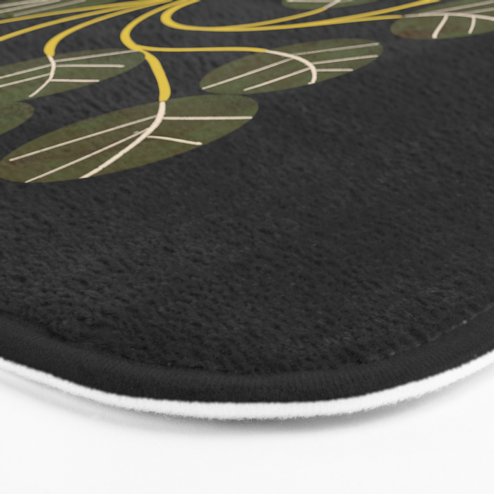 Leafy Plant In Vase Bath Mat Gallery Image 3