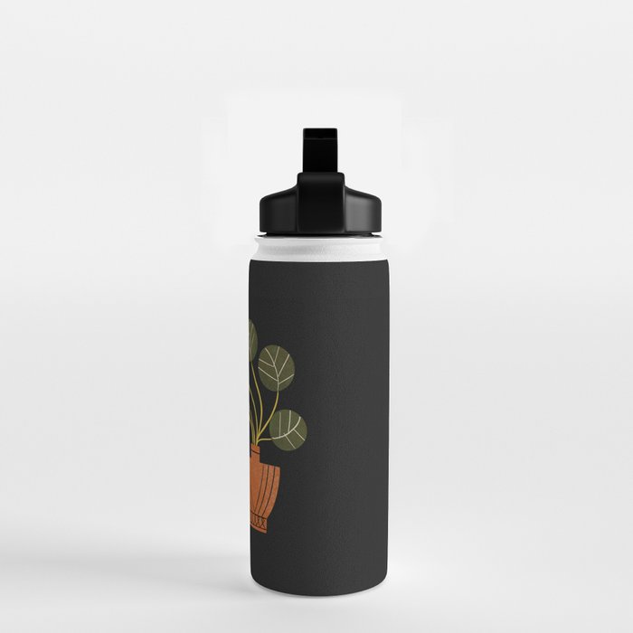 Leafy Plant In Vase Water Bottle Gallery Image 2