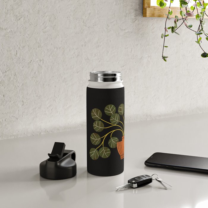 Leafy Plant In Vase Water Bottle Gallery Image 4