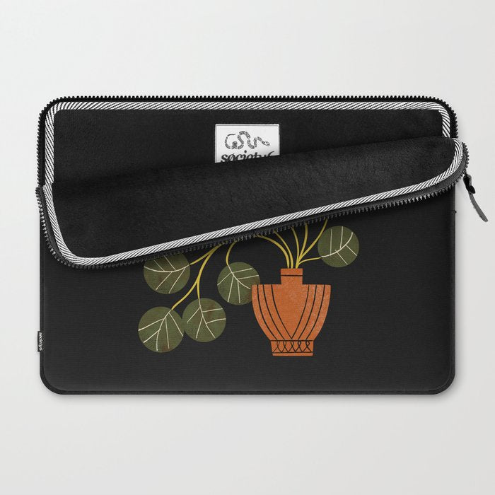 Leafy Plant In Vase Laptop Sleeve Gallery Image 2