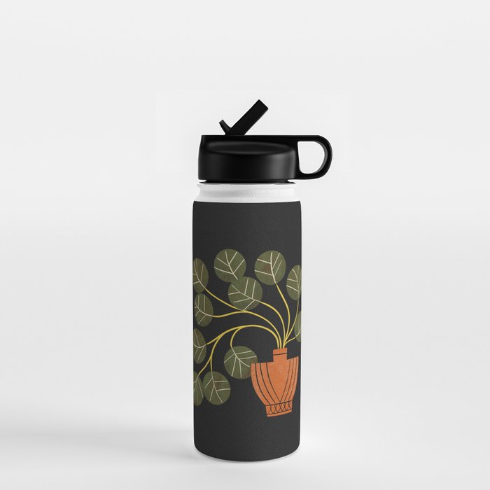 Leafy Plant In Vase Water Bottle Gallery Image 1