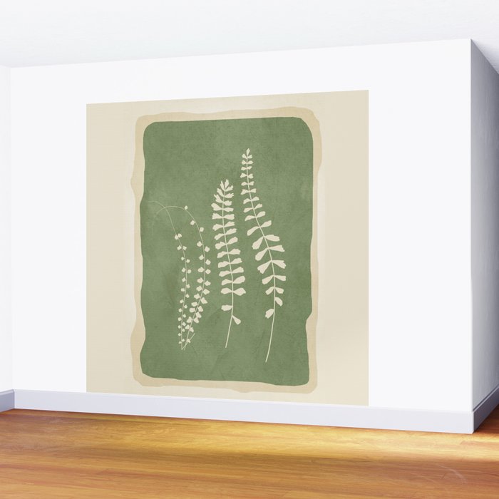 Leaf Design 17 Wall Mural Gallery Image 2