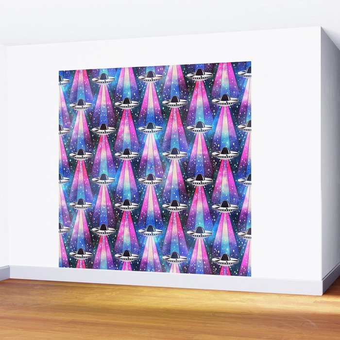 Cosmic UFO Wall Mural Gallery Image 2
