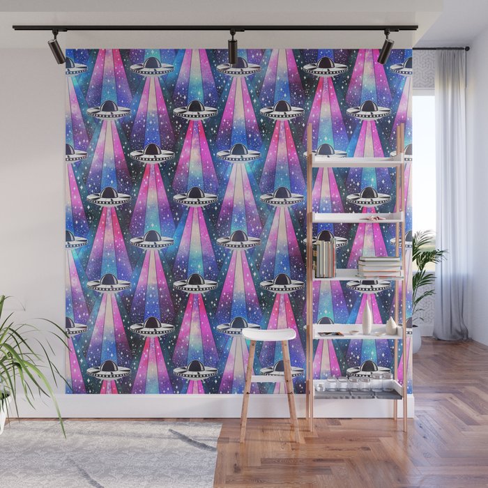 Cosmic UFO Wall Mural Gallery Image 1