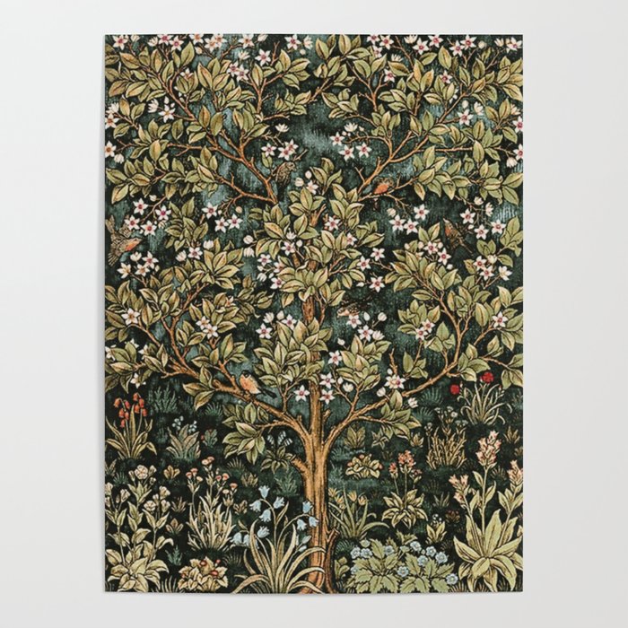 William Morris Tree Of Life, Morris floral, No 4. Poster Gallery Image 4