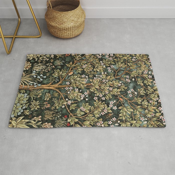 William Morris Tree Of Life, Morris floral, No 4. Rug Gallery Image 1
