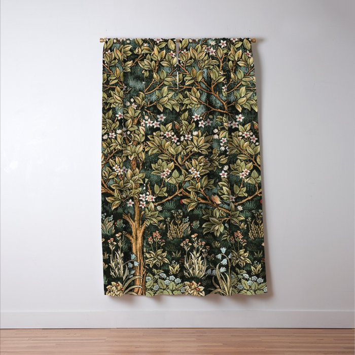 William Morris Tree Of Life, Morris floral, No 4. Window Curtain Gallery Image 3