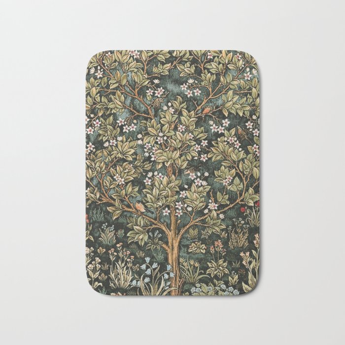 William Morris Tree Of Life, Morris floral, No 4. Bath Mat Gallery Image 1