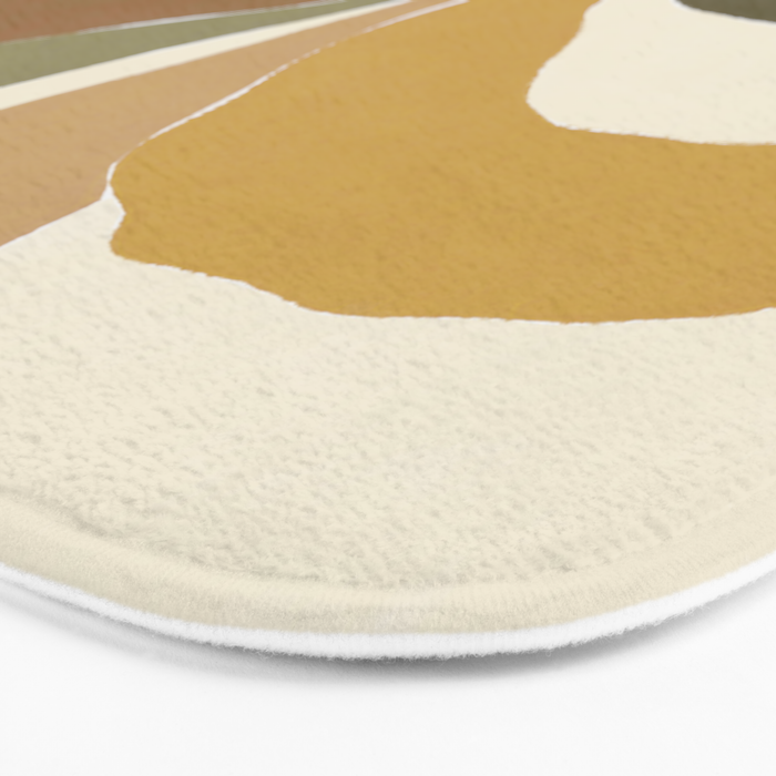 Pastel Plant Bath Mat Gallery Image 3