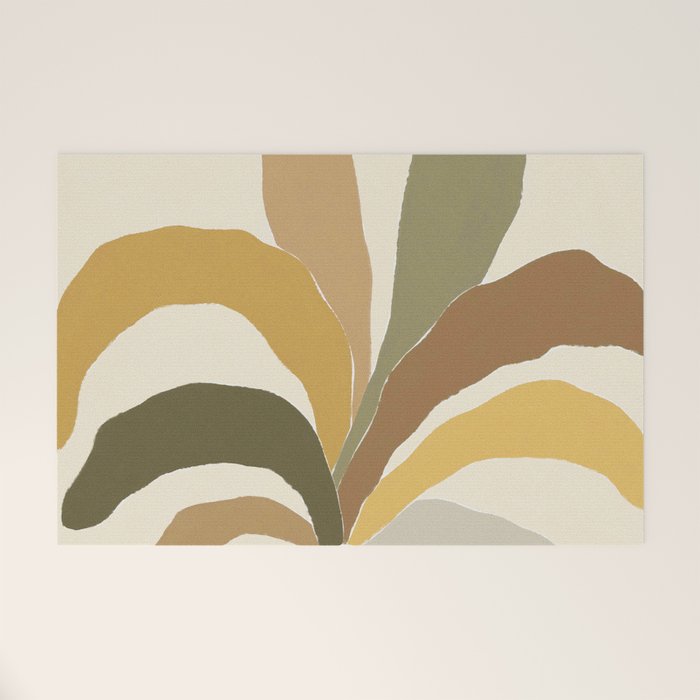 Pastel Plant Welcome Mat Gallery Image 1