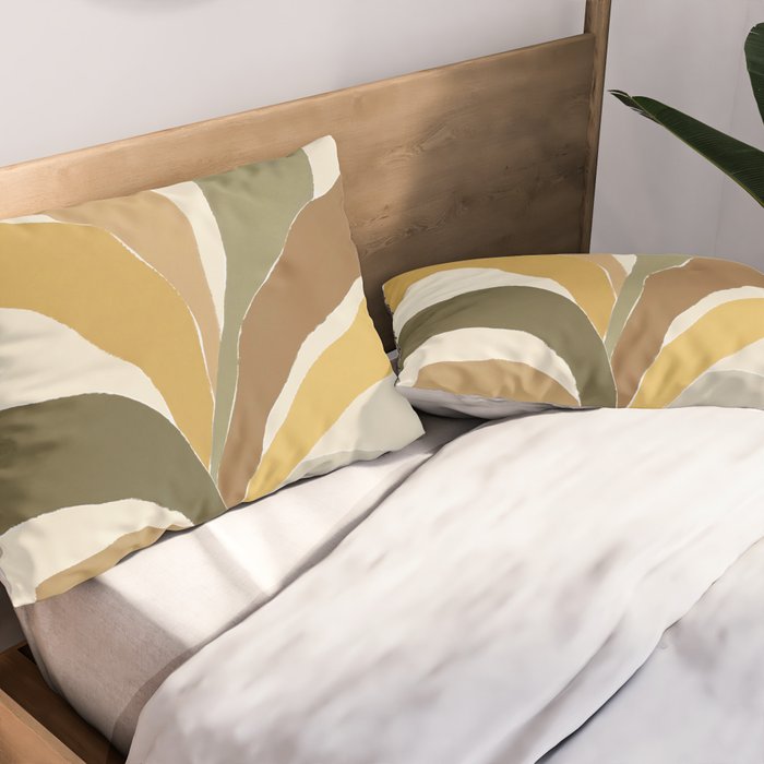 Pastel Plant Pillow Sham Gallery Image 2