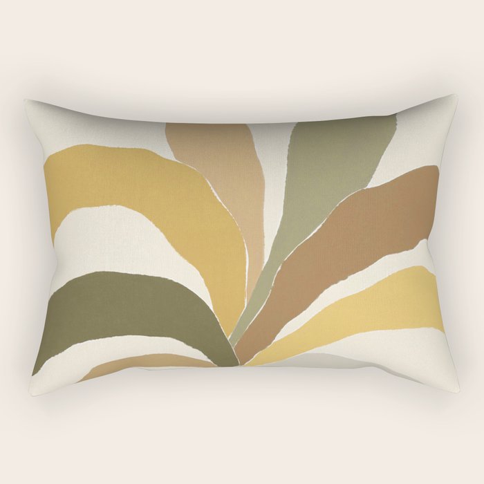 Pastel Plant Rectangular Pillow Gallery Image 1