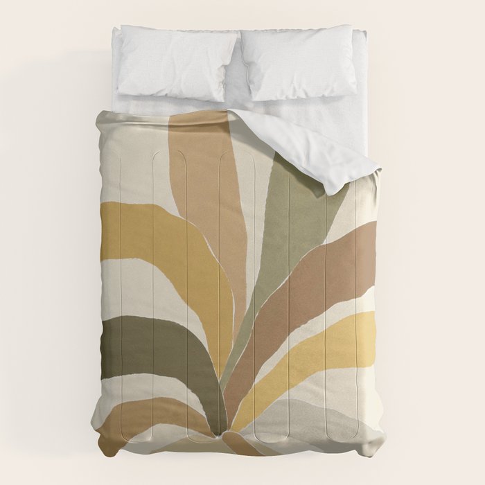 Pastel Plant Comforter Gallery Image 1