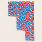 Happy Poppies 1. Red and pink on Azure BLUE Wallpaper Gallery Image 3