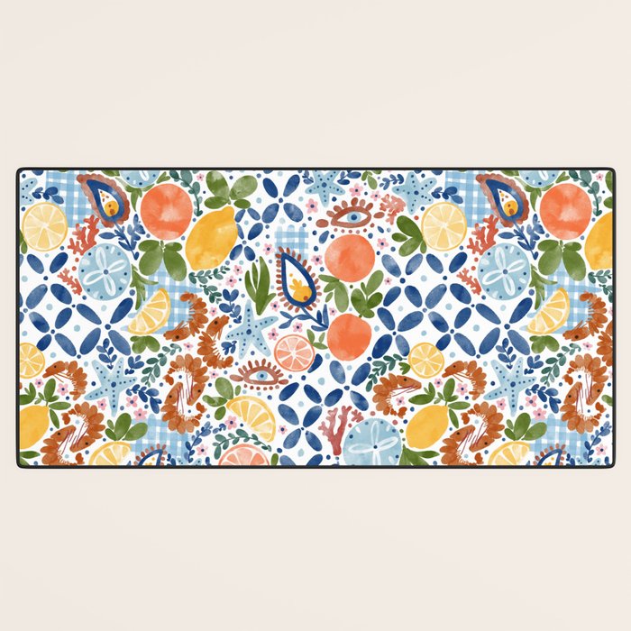 Sunny Coastal Escape Desk Mat Gallery Image 3