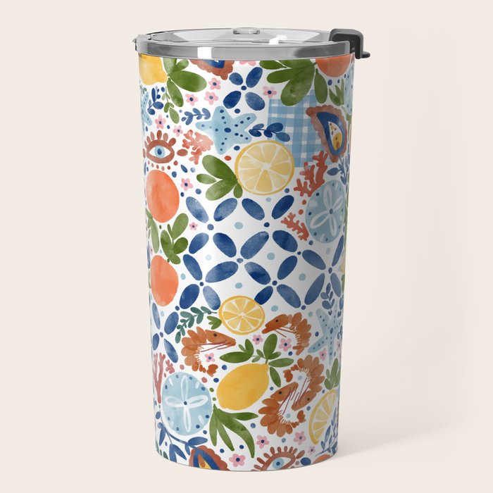 Sunny Coastal Escape Travel Mug Gallery Image 2
