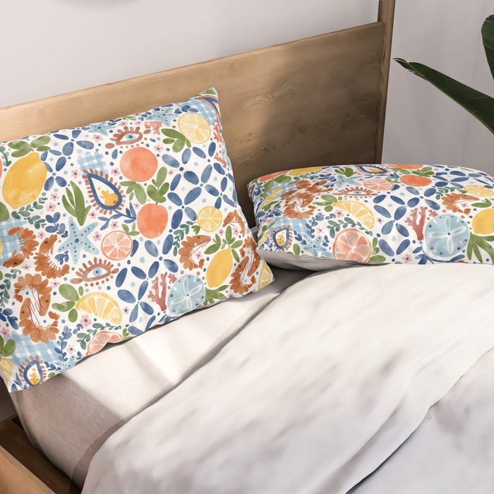 Sunny Coastal Escape Pillow Sham Gallery Image 2