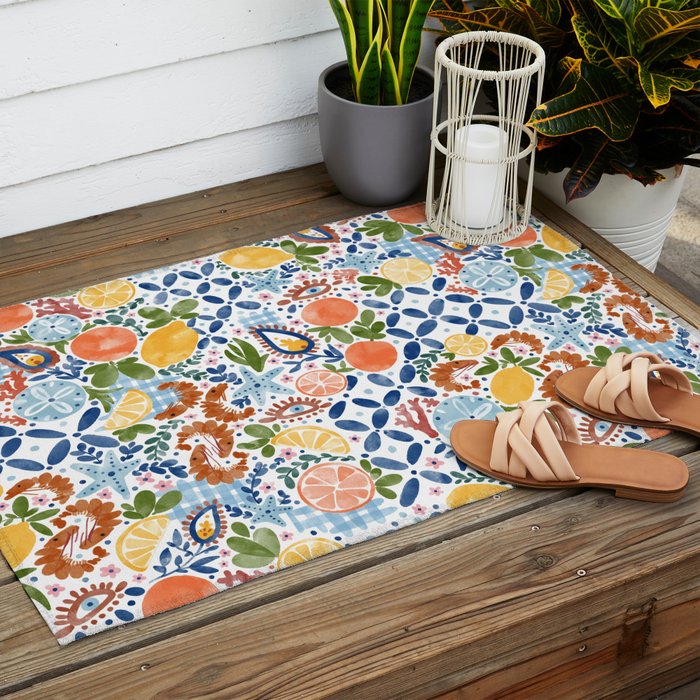 Sunny Coastal Escape Outdoor Rug Gallery Image 2