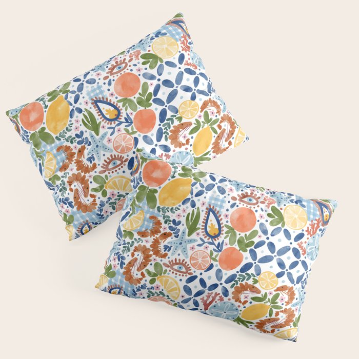 Sunny Coastal Escape Pillow Sham Gallery Image 3