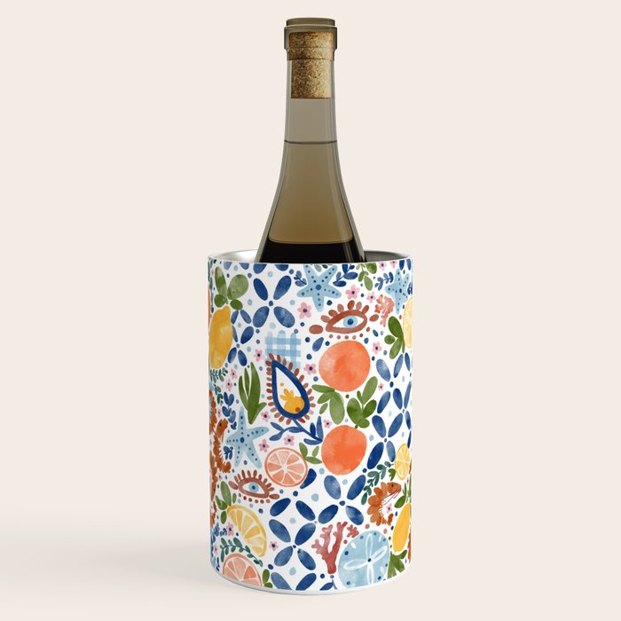 Sunny Coastal Escape Wine Chiller Gallery Image 1