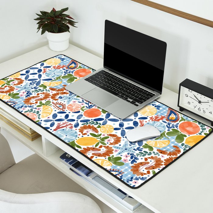 Sunny Coastal Escape Desk Mat Gallery Image 2