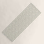 Diagonal Trailing Ditsy Floral - Cream Blue Yoga Mat Gallery Image 1