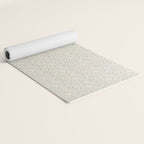 Diagonal Trailing Ditsy Floral - Cream Blue Yoga Mat Gallery Image 2