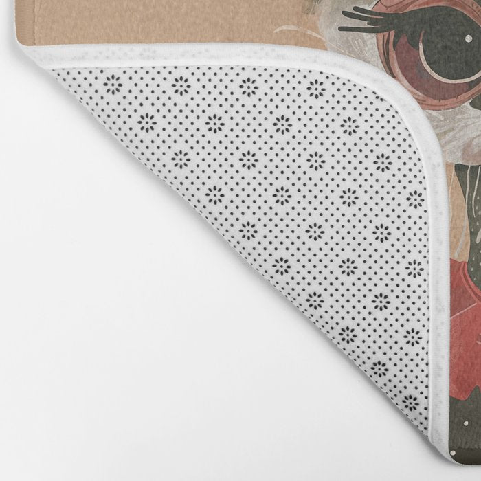 Festive Ostrich Bath Mat Gallery Image 2