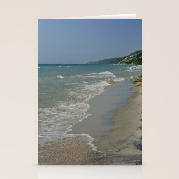 Beach Day - Lake Michigan nature travel photography Stationery Card Gallery Image 2