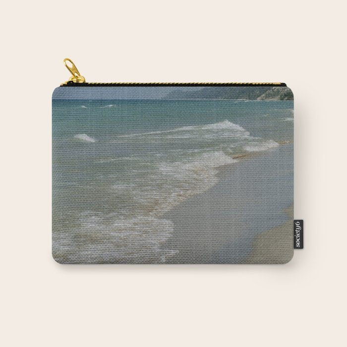 Beach Day - Lake Michigan nature travel photography Carry All Pouch Gallery Image 1
