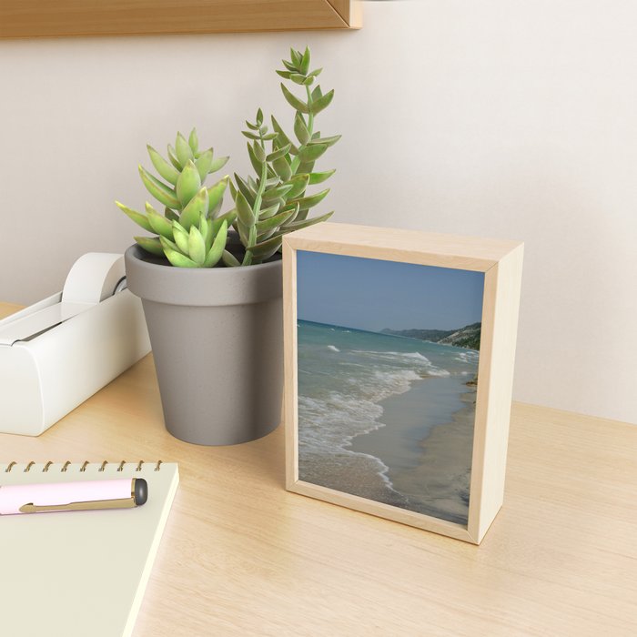 Beach Day - Lake Michigan nature travel photography Mini Art Print Gallery Image 2