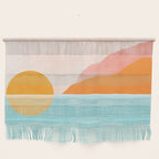 Island Sunset Abstract Landscape Wall Hanging Gallery Image 1