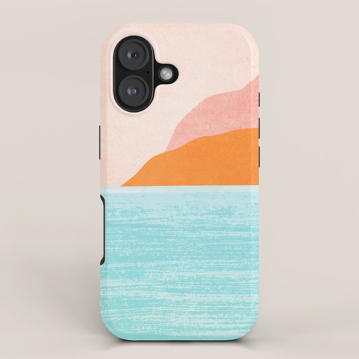 Island Sunset Abstract Landscape iPhone Case Gallery Image 1