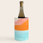 Island Sunset Abstract Landscape Wine Chiller Gallery Image 3